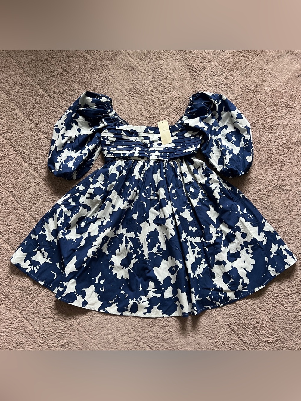 NWT Abercrombie & Fitch Emerson Poplin Smock Mini Dress Homecoming Fairy Sz XXSP